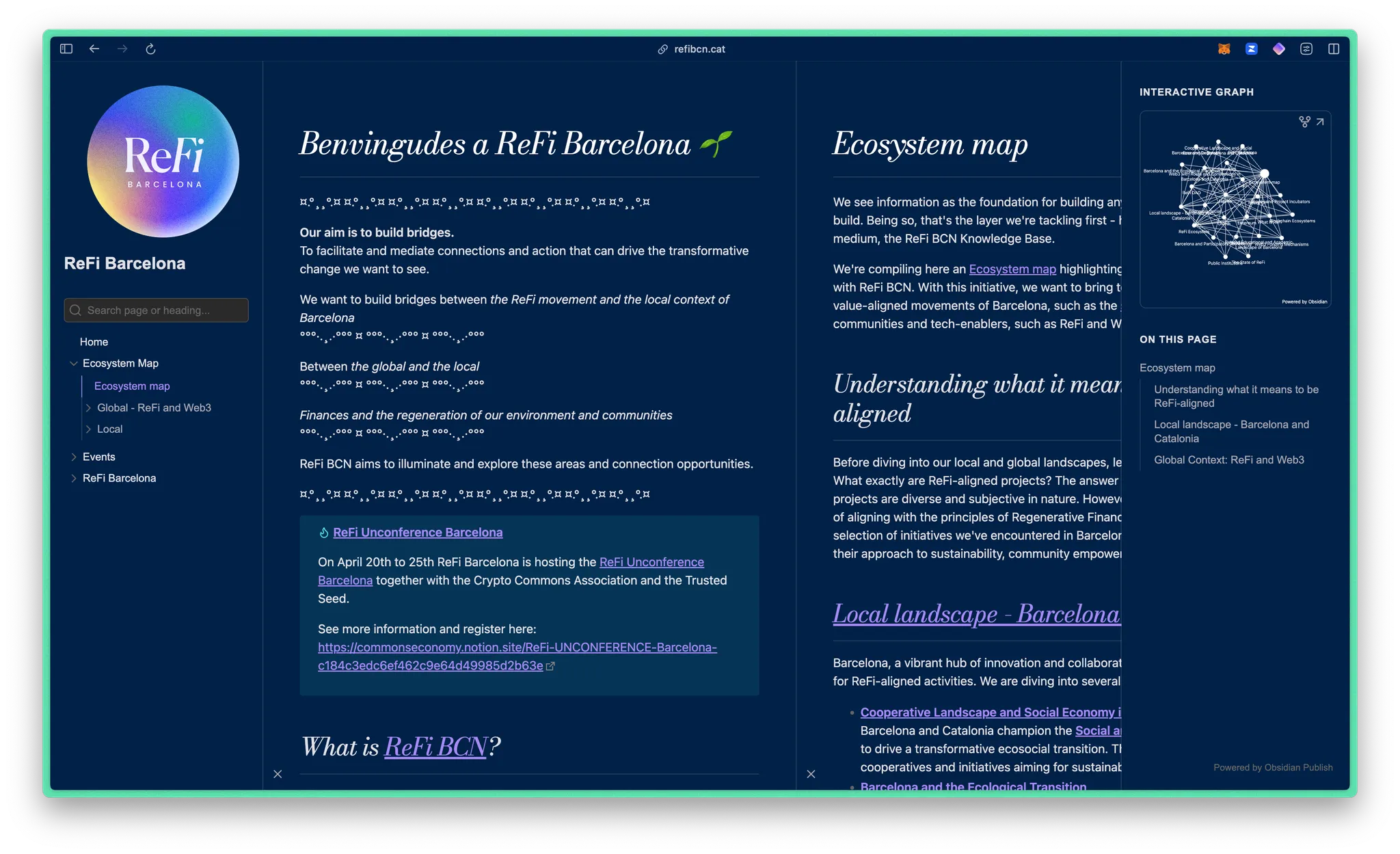 Ecosystem map